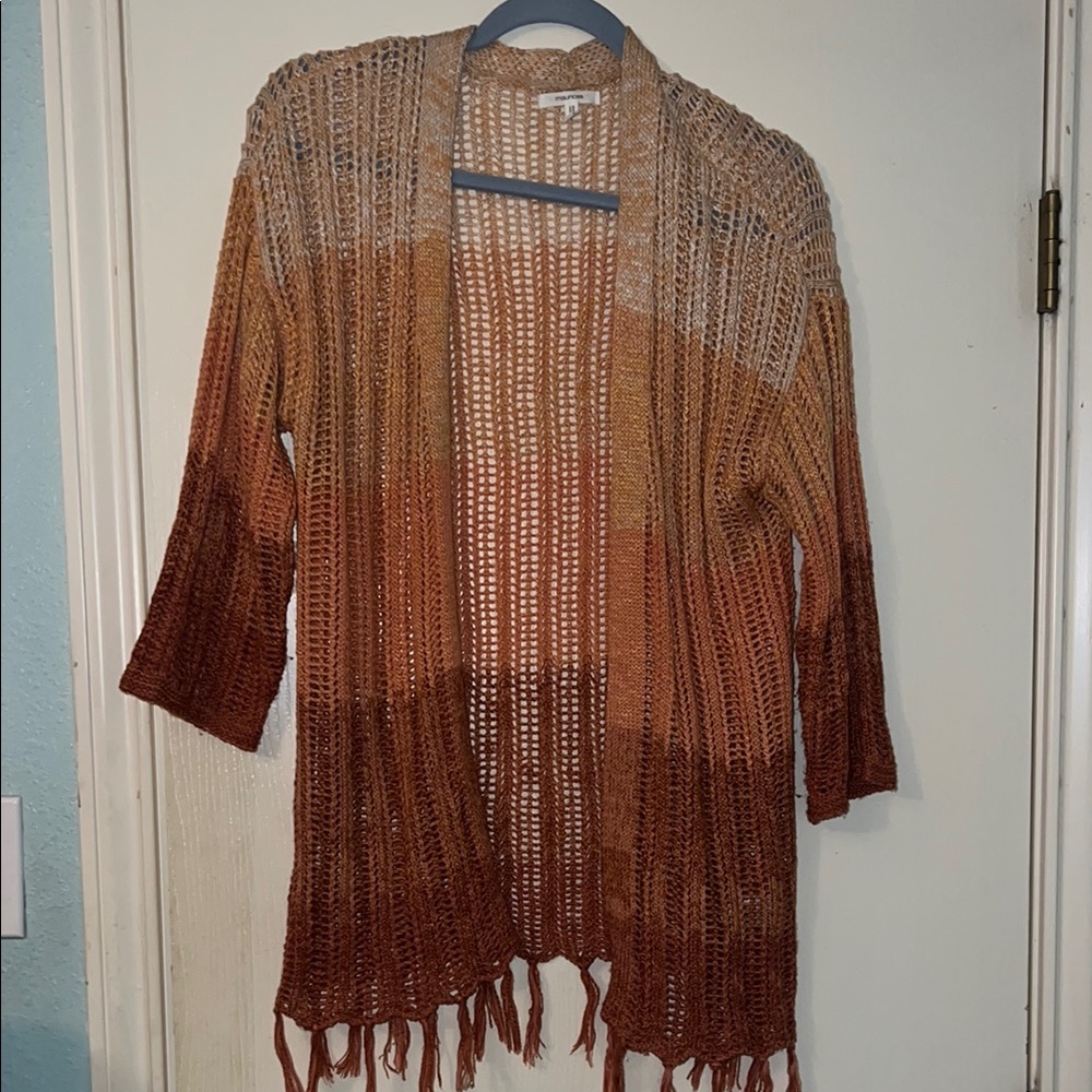 Ombre Open Knit cardigan